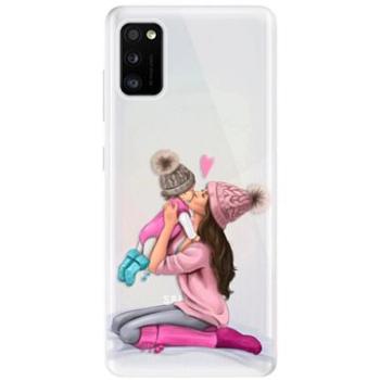 iSaprio Kissing Mom - Brunette and Girl pro Samsung Galaxy A41 (kmbrugirl-TPU3_A41)