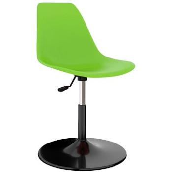 Otočné jídelní židle 2 ks zelené PP (324195)
