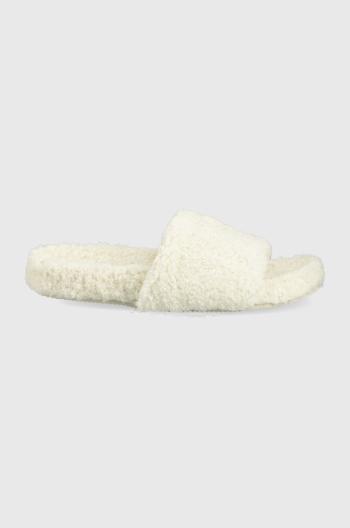 Pantofle Polo Ralph Lauren Elenore Slide bílá barva