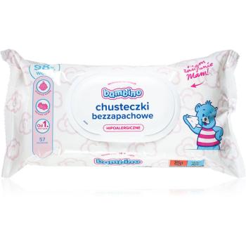 Bambino Baby Unscented Wet Wipes extra jemné vlhčené čisticí ubrousky pro děti od narození 57 ks