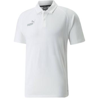 Puma TEAMFINAL CASUALS POLO TEE SHIRT Pánské triko, bílá, velikost