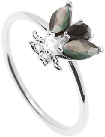 PDPAOLA Originální stříbrný prsten s překrásnou včelkou ZAZA Silver AN02-255 56 mm