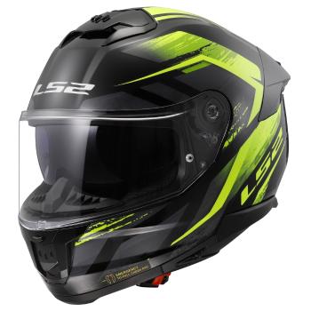 Moto přilba LS2 FF808 Stream II Fury Black H-V Yellow  XL (61-62)