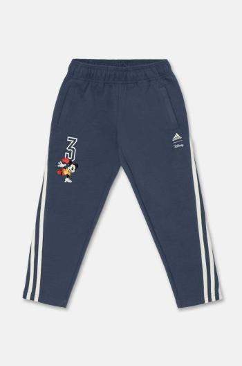 Dětské tepláky adidas LK DY MM PNT modrá barva, s aplikací, IW0673