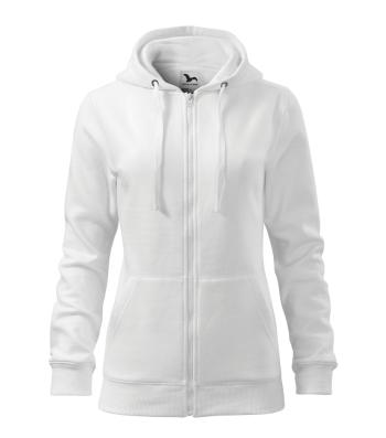 MALFINI Dámská mikina Trendy Zipper - Bílá | XXL