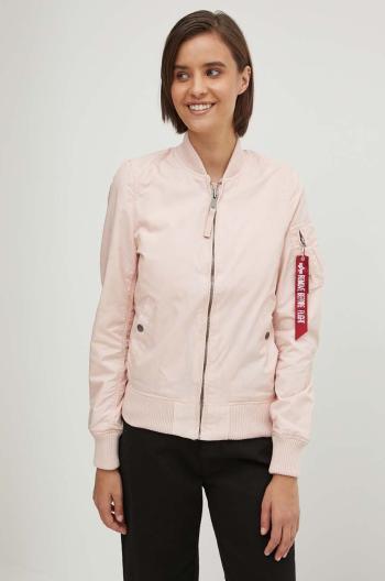 Bomber bunda Alpha Industries MA-1 TT Wmn 141041 640 růžová barva, přechodná