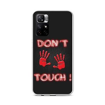 TopQ Kryt Xiaomi Poco M4 Pro 5G silikon Don't Touch Red 71226 (Sun-71226)