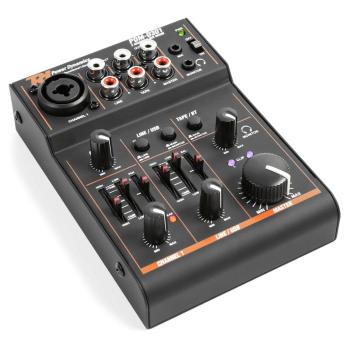 Power Dynamics PDM-D301, 3KANÁLOVÝ MIXÁŽNÍ PULT, USB MIXÁŽNÍ PULT, FANTOMOVÉ NAPÁJENÍ