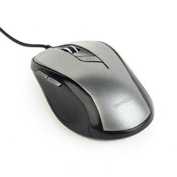Gembird optická myš MUS-6B-01-BG, 1600 DPI, USB, černá-šedá, MUS-6B-01-BG