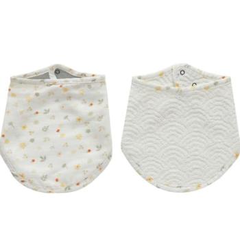 bébé jou Bandana Bib Bohemian Garden 2-pack