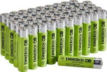 Mikrotužková baterie AAA alkalicko-manganová Emmerich Industrial LR03 1300 mAh 50 ks