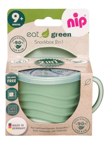 NIP GREEN line snackbox 2v1, green