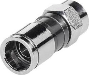 Kompresní F zástrčka TRU COMPONENTS 1582474, průměr lanka: 7.4 mm, 1 ks