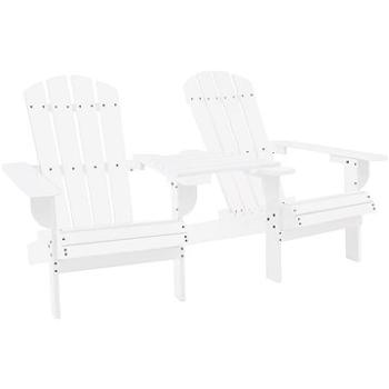 Zahradní židle Adirondack masivní jedlové dřevo bílé 310067 (310067)