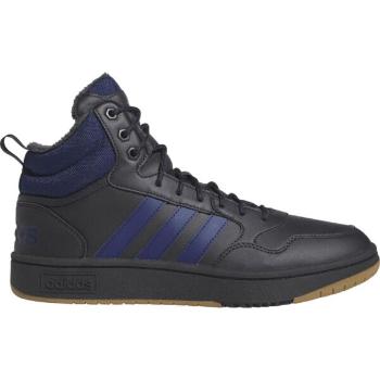 adidas HOOPS 3.0 MID WTR Pánské kotníkové tenisky, černá, velikost 45 1/3