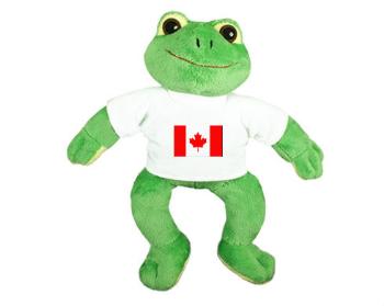 Plyšová žába Kanada