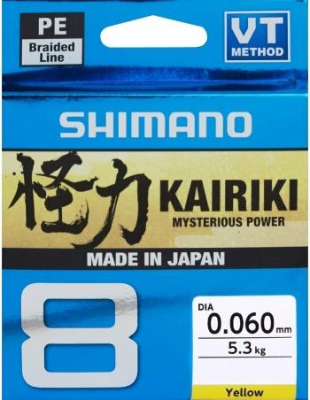 Shimano Fishing Kairiki 8 Yellow 0,10 mm 150 m 6,5 kg Šňůra