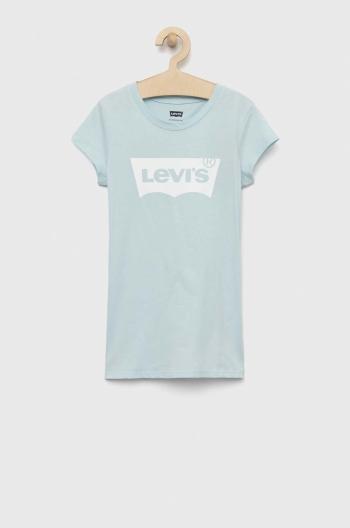 Dětské tričko Levi's tyrkysová barva