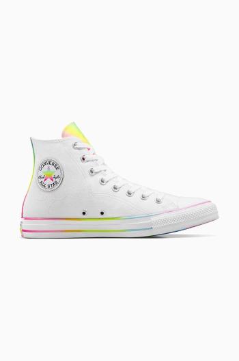 Kecky Converse Chuck Taylor All Star Hi Pride bílá barva, A10216C