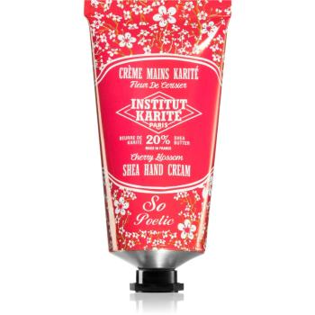 Institut Karité Paris Cherry Blossom So Poetic lehký krém na ruce s bambuckým máslem tube + box 75 ml