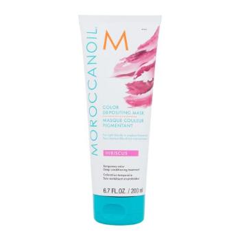Moroccanoil Color Depositing Mask 200 ml barva na vlasy pro ženy Hibiscus na blond vlasy