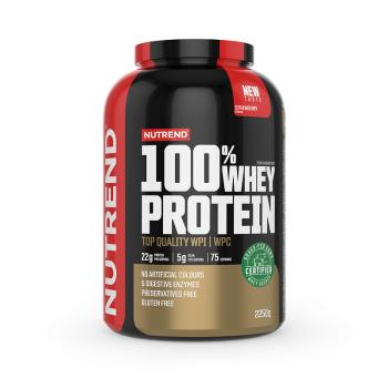 Nutrend 100% Whey Protein 2250 g strawberry (NOVÝ OBAL)