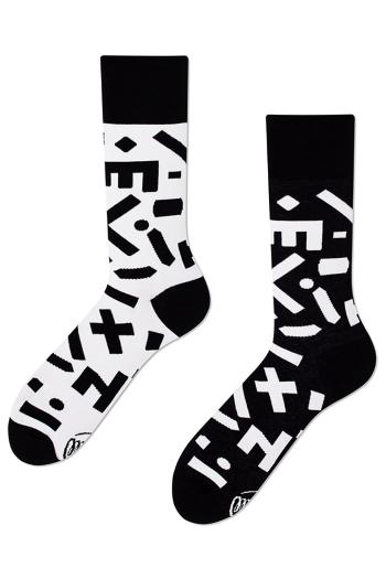Černo-bílé ponožky Random Forms