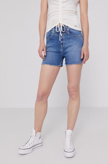 Džínové šortky Pepe Jeans Mary Archive dámské, hladké, high waist