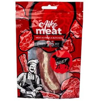 Cobbys Pet Aiko Meat sušené hovězí maso s buvolí kůží a s hovězím filé 100g (6928)