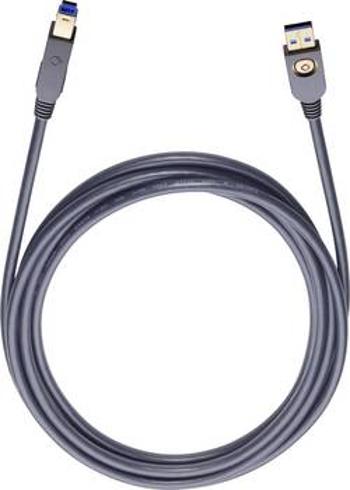 USB 3.0 kabel Oehlbach USB MAX A/B 9223, 7.50 m, černá