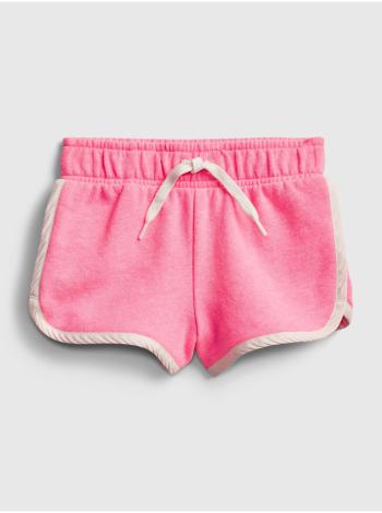 Růžové holčičí dětské kraťasy recycled pull-on shorts