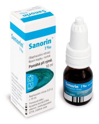 Sanorin 1PM 1 mg/ml nosní kapky 10 ml