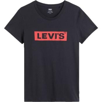 Levi's THE PERFECT TEE BOX TAB 2.2 Dámské tričko, černá, velikost M