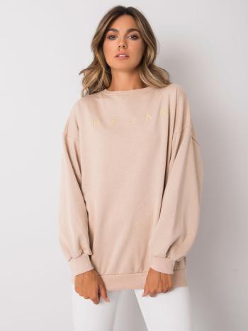 BÉŽOVÁ DÁMSKÁ MIKINA EM-BL-536/2.04-BEIGE Velikost: L/XL