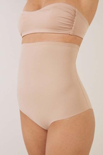 Tvarující kalhotky women'secret SHAPEWEAR MICRO THERMO-REGULATING béžová barva, 5182784