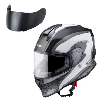 Moto přilba W-TEC Integra Graphic  Black-White  XS (53-54)