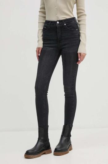 Džíny Calvin Klein Jeans dámské, černá barva, J20J224038