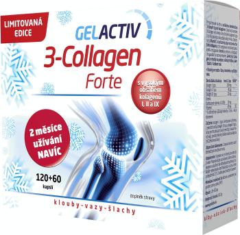 GelActiv 3-Collagen Forte Dárkové balení 180 kapslí