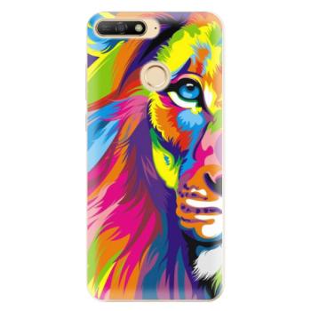 Odolné silikonové pouzdro iSaprio - Rainbow Lion - Huawei Y6 Prime 2018