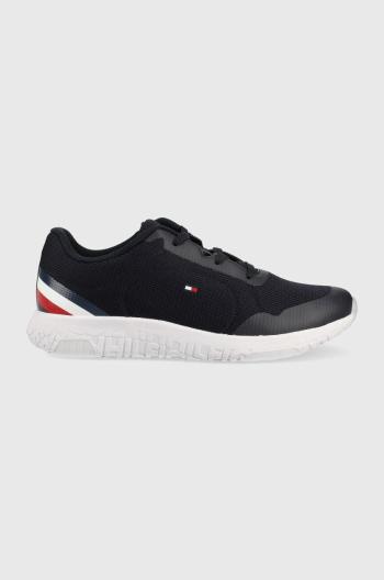 Sneakers boty Tommy Hilfiger Lightweight Runner Stripes tmavomodrá barva