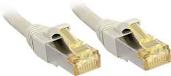 Síťový kabel RJ45 LINDY 47261, CAT 6a (surový kabel CAT 7) , S/FTP, 0.50 m, šedá