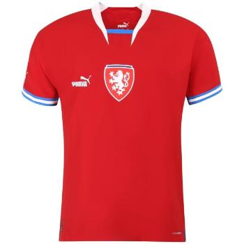 Puma FACR HOME JERSEY PROMO TEE Pánské fotbalové triko, červená, velikost