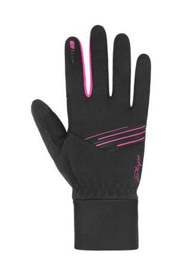 Etape – dámské rukavice JASMINE WS+, černá/růžová M