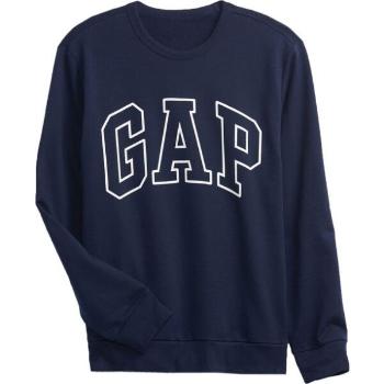 GAP CREWNECK LOGO Pánská mikina, tmavě modrá, velikost