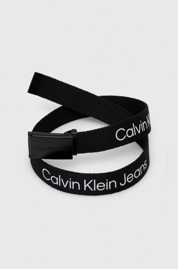 Dětský pásek Calvin Klein Jeans černá barva