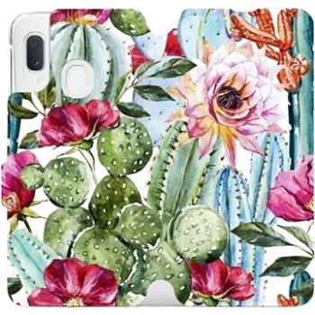 Flipové pouzdro na mobil Samsung Galaxy A20e - MG09S Kaktusy a květy (5903226908073)