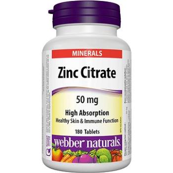 Webber Naturals Zinc Citrate 50 mg 180 tbl (5106)