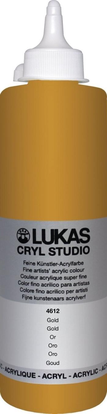 Lukas Cryl Studio Plastic Bottle Akrylová barva Gold 500 ml 1 ks