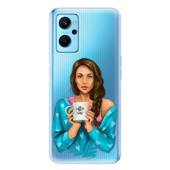 Odolné silikonové pouzdro iSaprio - Coffe Now - Brunette - Realme 9i