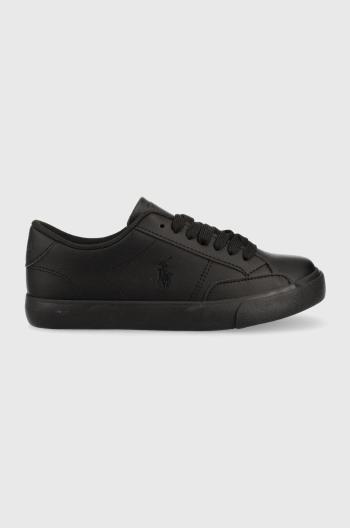Dětské sneakers boty Polo Ralph Lauren černá barva